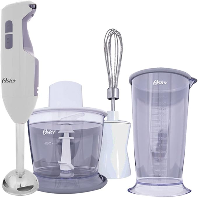 Oster Versatile Turbo Function Stick Mixer Hand Blender - 250 Watt - Turbo function - Stainless Steel Shaft and Blade - Include Whisk Attachment