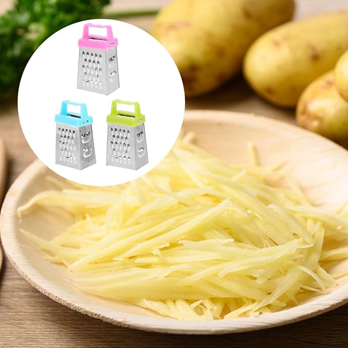 PRETYZOOM 30pcs Mini Grater Multifunctional Grater Box for Cheese Garlic and Vegetables Compact Design Non- Handle Easy to Clean Versatile Kitchen Tool for Shredding and Slicing