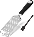 Handheld Cheese Grater - Mirror Stainless Steel Blades, Lightweight & Ultra-Smooth & Rustproof - Non-Slip Comfortable Handle for Parmesan, Mozzarella, Hard & Soft Cheeses - Dishwasher Safe