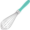 U-Taste Balloon Whisk for Cooking: 18/10 Stainless Steel Kitchen Wire Whisk, Medium Heavy Duty Egg Beater, Manual Baking Mixing Tool with 8 High Flex Wires for Stirring, Blending Sauce (Aqua Sky)