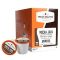 Fresh Roasted Coffee, Mocha Java, Medium Roast, 24 Pods for K Cup Brewers