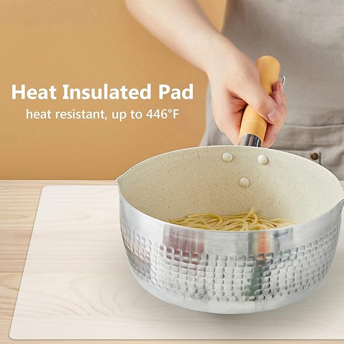 Gartful 2pcs Silicone Mats for Kitchen Counter, Large Heat Resistant Mat, 25 x 17 inches Countertop Protector, Non-Slip Placemat, Desk Saver Pad, Multipurpose Mat, Semi-Transparent