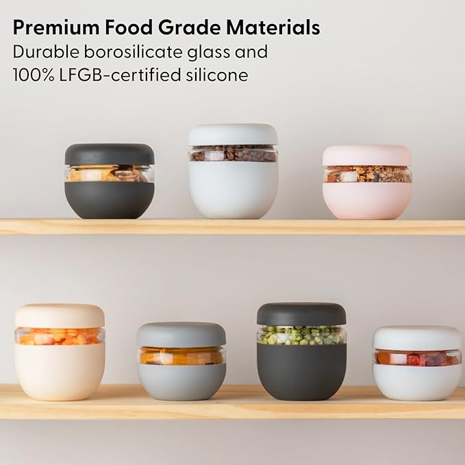 W&P Porter Seal Tight Glass Lunch Bowl Container w/ Lid | Mint 16 Ounces | Leak & Spill Proof, Soup & Stew Food Storage, Meal Prep, Airtight, Microwave and Dishwasher Safe, BPA-Free Glass