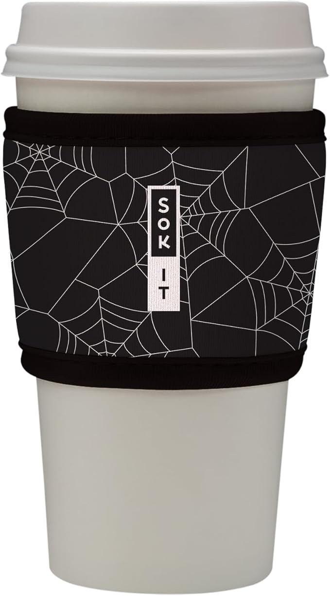 Sok It HotSok Coffee & Tea Reusable Insulated Neoprene Cup Sleeve (Spidey Sense)