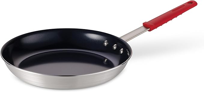 Tramontina Professional 12-Inch Ceramic Non Stick Large Frying Pan, Heavy-Gauge Aluminum Skillet with Nonstick Coating, Dishwasher and Oven Safe, Black