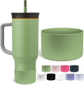 Jmoe USA Silicone Sleeve for Owala 40oz Tumbler | Fits Handle Tumbler Only | Anti-Slip Boot | Protects Against Dents & Scratches | Protector for Bottom of Cup | BPA Free (Camo Cool)