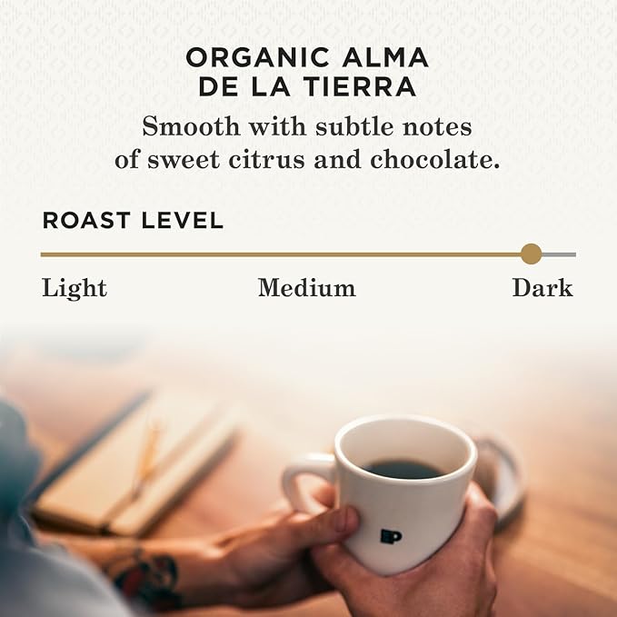 Peet's Coffee, USDA Organic Dark Roast Keurig K-Cup Pods - Alma de la Tierra 60 Count (6 Boxes of 10 Pods)