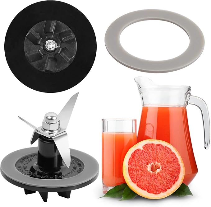 Blender Cutting Assembly ，Blender Blade Replacement Parts with Gasket fits Cuisinart Blenders CBT-500, SB5600, CB600,BFP-10CH…by Aooba