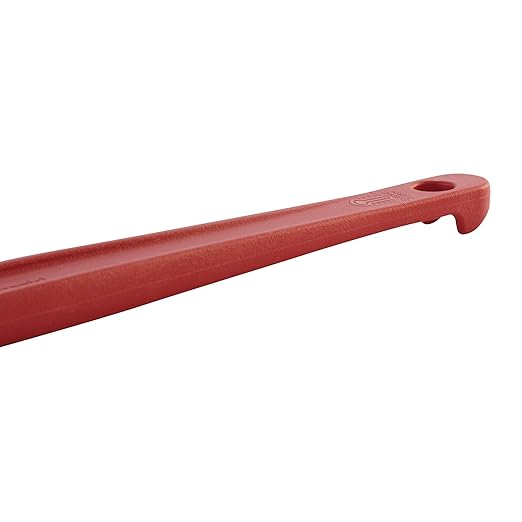Rubbermaid Commercial Products High Heat Resistant Silicone Heavy Duty Spatula/Food Scraper, 9.5-Inch, 500°F Heat Resistant, Red Handle, for Baking/Cooking/Mixing, Commercial Dishwasher Safe