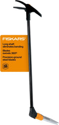 Fiskars Grass Shears, Long Handle, 36" Handle Lawn Shears for Trimming Grass while Standing, Lawn Cutter with 360-Degree Swivel Blade