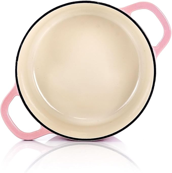 Crock-Pot Artisan Round Enameled Cast Iron Dutch Oven, 3-Quart, Blush Pink