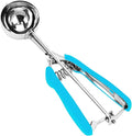 Ice Cream Scoop, 18/8 Stainless Steel Cookie Scoop, Cookie Scoops for Baking, 2.5Tbsp/42ml/1.4 oz Cookie Dough Scoop, Ice Cream Scooper with Trigger Release, Cookie Scooper for Baking(Blue)