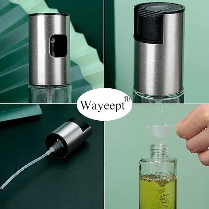 Olive Oil Sprayer for Cooking Oil Spritzer Mister for Air Fryer Canola Vinegar Vegetable Oil Portable Mini Bottle Kitchen Gadgets for BBQ/Pan/Salads/Baking (1 Pack)