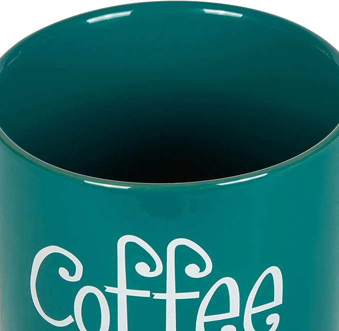 DII Kitchen Accessories Retro Collection Ceramics, Canister Set, Teal, 3 Piece