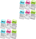 PRETYZOOM 12pcs Mini Cheese Grater Box Stainless Steel Handheld Fruit Vegetable Slicer Easy to Use and Clean Multi-functional Kitchen Tool