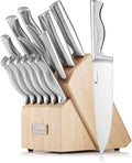 15 PCS Kitchen Knife Set with Non-Slip Handle, Ultra Sharp High Carbon Stainless Steel