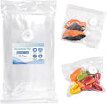 Vacuum Sealer Bags, Double Zipper Seal BPA Free Microwaveable Vacuum Storage Bag for Food
