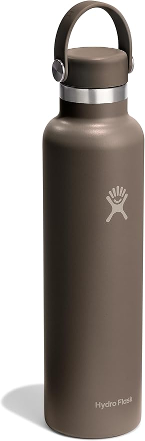 HYDRO FLASK Water Bottle - Insulated Stainless Steel - Non Spill, Leakproof in 24 Oz Sandpiper