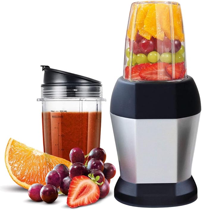 Blender Cups Fit for Ninja, Replacement Parts 18OZ Cups with Sip & Seal Lids, Blender Accessories Compatible with Nutri Ninja Auto IQ Series BL480 BL481 BL482 BL490 BL640 BL680 BL450 BL482(2 Pack)