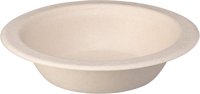 GUSTO [Case of 750 16 oz Heavy-Duty 100% Compostable Kraft Paper Soup Bowls – Eco-Friendly Disposable Sugarcane (Formerly Comfy Package)