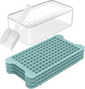 Mini Ice Cube Tray for Freezer: FDDBI Small Ice Trays for Freezer with Bin - 117×4PCS Easy Release Nugget Ice Tray - Crushed Ice Tray with Container