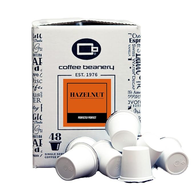 Hazelnut Coffee Pods by Coffee Beanery | 192ct Bulk Flavored Coffee Pods Medium Roast Coffee