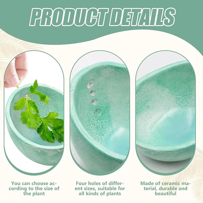 2025 New Handmade Ceramic Herb Stripper Bowl -Herb Stripper,Herb Stripping Bowl,Efficient Herb Peeling Cup for Salads & Cooking, Pottery Kitchen Tool for Meal Prep (1Pcs)
