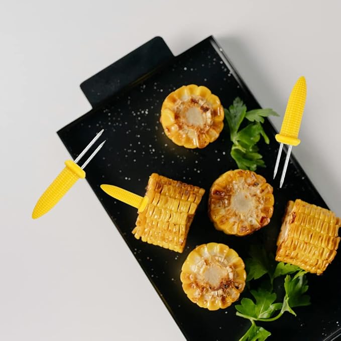 36 Pack Stainless Steel Corn Holders, Corn on The Grill & Cob Skewers, Home & BBQ Cooking Fork