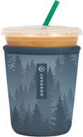 Sok It JavaSok Iced Coffee & Cold Soda Insulated Neoprene Cup Sleeve (Foggy Woods, Small: 16-20oz)