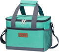 iknoe Insulated Lunch Bag, Foldable 8.5L Cooler Bag for Men & Women, Leakproof Thermal Design, Great for Office, Picnic, Travel, Lunch Box,Mint Green