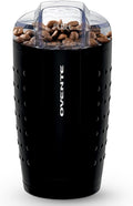 OVENTE Electric Coffee Grinder for Beans, Spices and More, 2.5Oz Compact Grinding Mill, Spice Grinder with Stainless Steel Blade, Pulse Button Operation and Transparent Easy to Open Lid, Black CG225B