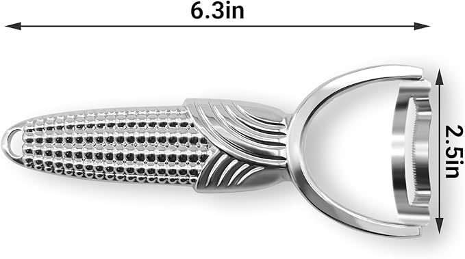 Corn Stripper Tool, Stainless Steel Corn Peeler - Easy to Use Manual Tool for Corn on the Cob Kitchen Gadget