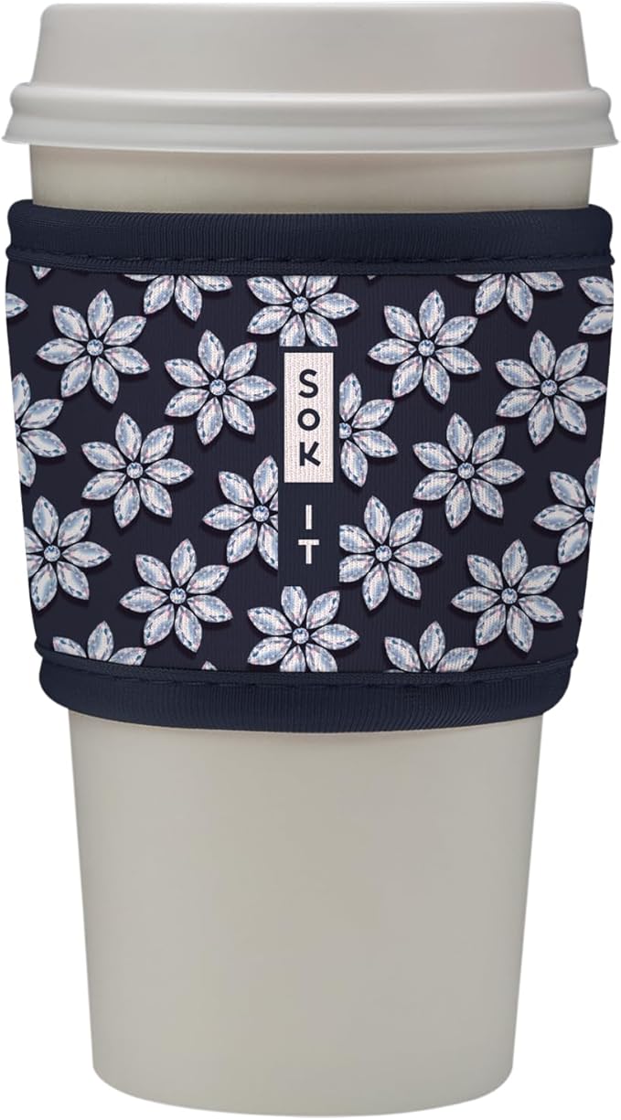Sok It HotSok Coffee & Tea Reusable Insulated Neoprene Cup Sleeve (Frost Yourself)