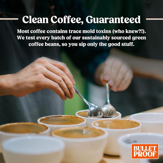 Bulletproof Original Medium Roast Ground Decaf Coffee, 12 Ounces, 100% Arabica Coffee, Clean Coffee Tested for Toxins, Packaging May Vary