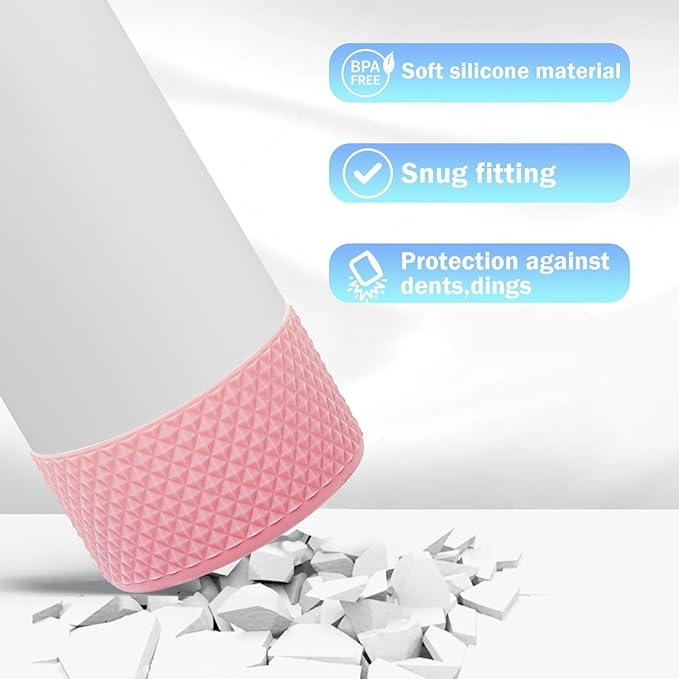 WK IEASON Protective Silicone Base Boot for Hydro Flask Mouth, Anti-Slip Silicone Sleeve Cover Bumper for Hydro Water Bottle Accessories -2.83inch Bottom Diameter