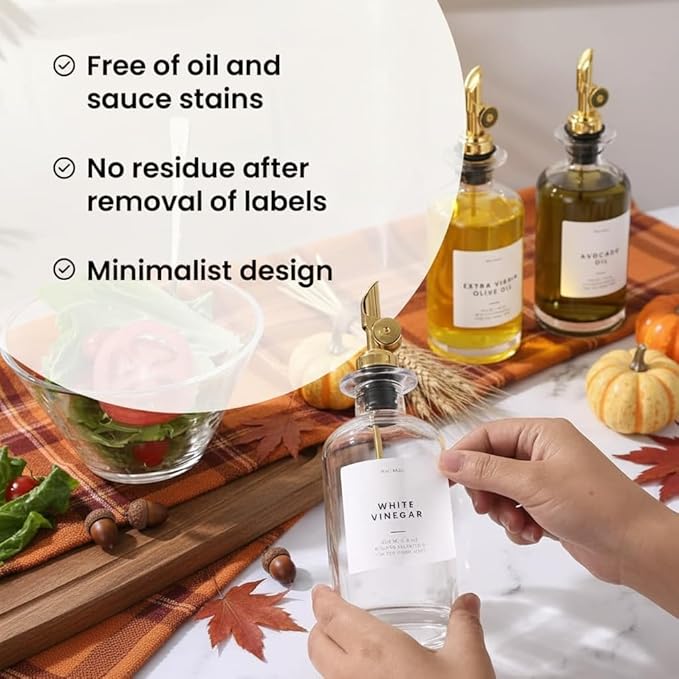 Molimoli - Premium Olive Oil Dispenser Bottles for Kitchen with Pourer - Oil and Vinegar Dispenser Set, Glass Dispenser for Kitchen, Dispenser Bottle of 350ml - Set of 2