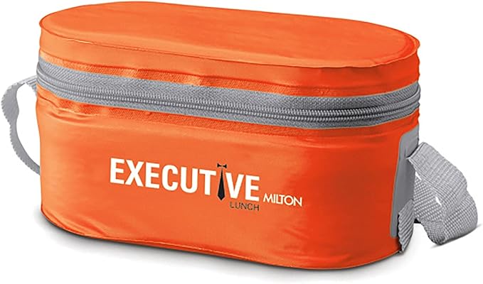 MILTON Executive Insulated Lunch Box, Orange, 3 Containers, 280ml Each