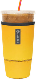 Sok It JavaSok Iced Coffee & Cold Soda Insulated Neoprene Cup Sleeve (Mango Ombre, XXLarge: 44-48oz)