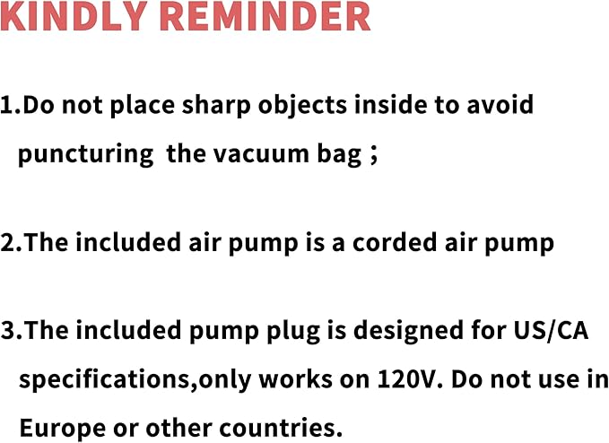 Vacuum Bag for Travel, Professional IPX8 Waterproof Reusable Vacuum Compression Bags for Travel Suitcases, Durable Space Saver Bag(2 PACK,With Pump)