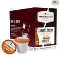 Fresh Roasted Coffee, Salted Caramel Mocha, Flavored Coffee Pods, K-Cup Compatible, 24 Count
