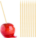 HANSGO Wooden Candy Apple Sticks, 5 mm 6.25 inch Bamboo Skewers for Caramel Apple Cotton Candy Sticks Lollipop BBQ Corn Dog, Fall Harvest Festivals Party Favor