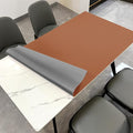 Table Cover Rectangle for Dining Room Table - Can Be Used On Both Sides Waterproof and Easy to Clean Good Flatness Used for Dining Table(Brown+Gray 44x96)
