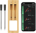 Smart Meat Thermometer, Wireless Food Thermometer Bluetooth with Smart Alert, 300ft Range, IP67 Waterproof for Smoker, BBQ, Kitchen, Air Fryer, Oven, Grill