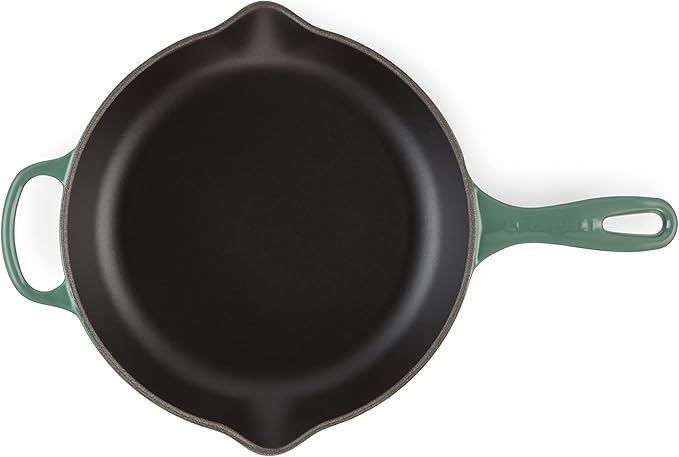 Le Creuset Enameled Cast Iron Signature Iron Handle Skillet, 10.25", Artichaut