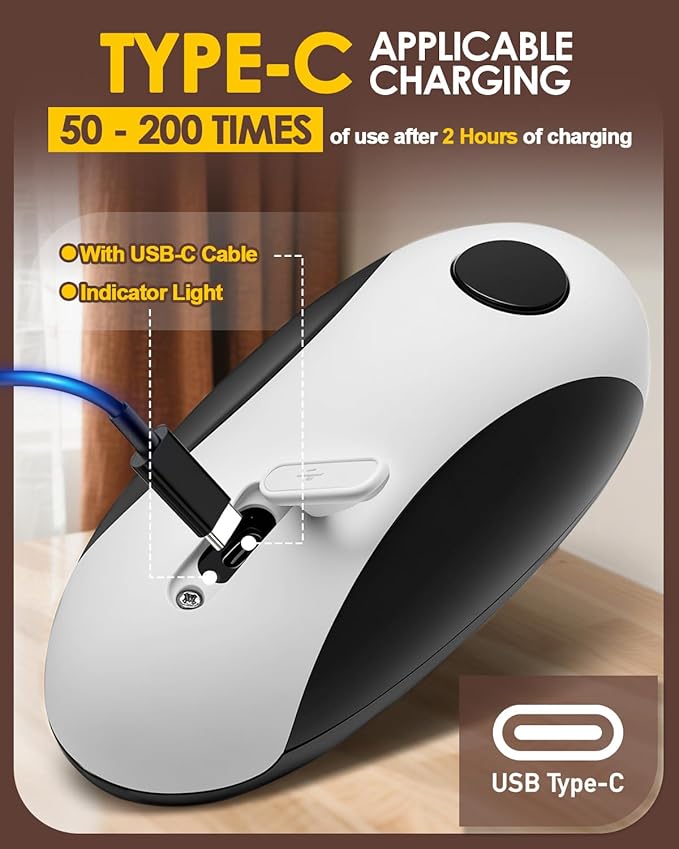Rechargeable Electric Can Opener, One Touch Safety Automatic Can Opener - Easy Smooth Edge Hands Free, Battery Operated Openers Fits Most Cans, Ideal for Seniors People with Weak Hands & Arthritis