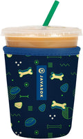 Sok It JavaSok Iced Coffee & Cold Soda Insulated Neoprene Cup Sleeve (Bone Appetit, Small: 16-20oz)