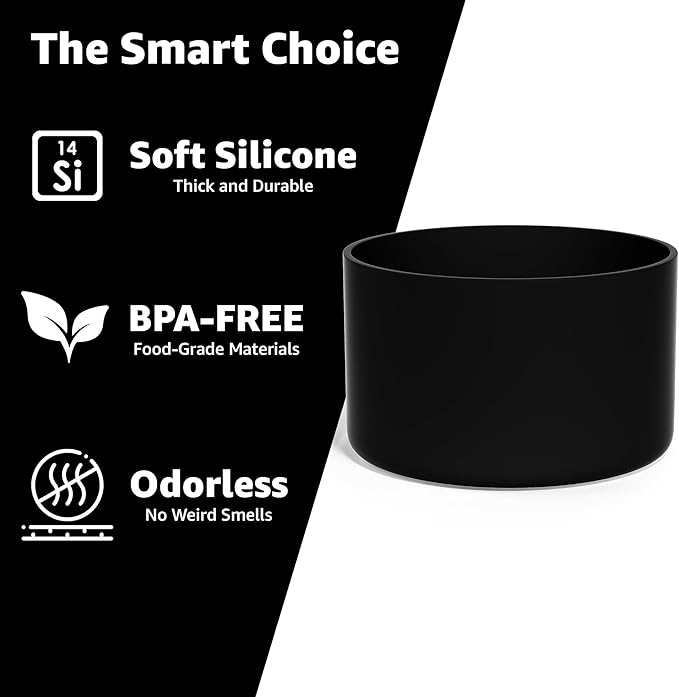 Jmoe USA Silicone Sleeve for Owala 40oz Tumbler | Fits Handle Tumbler Only | Anti-Slip Boot | Protects Against Dents & Scratches | Protector for Bottom of Cup | Made of Durable BPA Free Silicone