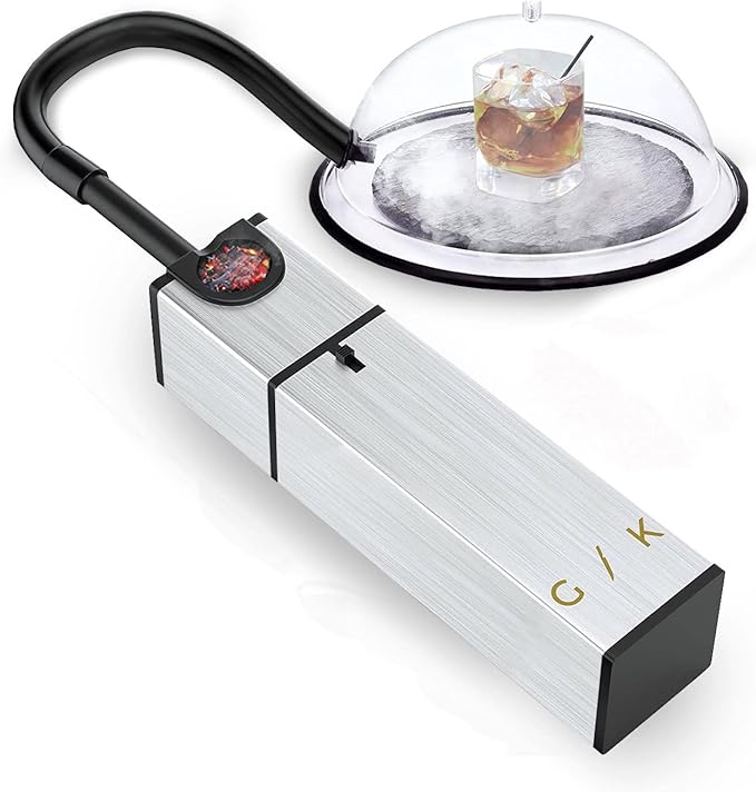 Cocktail Smoker Kit - Indoor Drink & Food Infuser with Wood Chips | Old Fashioned Whiskey Bourbon Smoker Gift