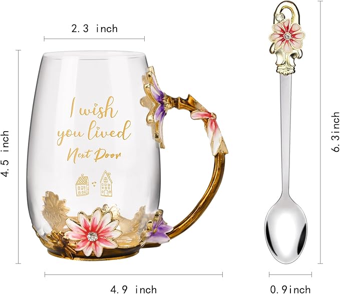 Friendship Gifts for Friends Best Friend Birthday Gifts for Women,Her,BFF,Sisters,Besties Unique Tea Cup