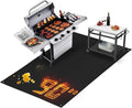 TOHONFOO 90 x 48 in Extra Large Grill Mat for Outdoor Grill - Grilling Mats for Outdoor Grill to Protect The Deck, Patio, Pavers - Easy to Clean BBQ Mats - 0.6mm